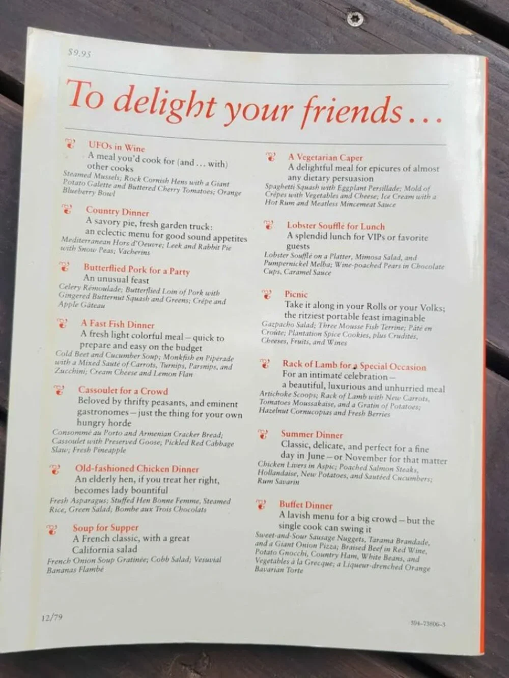 The 1979 Cookbook Julia Child & More Company Written by the famous chef Julia